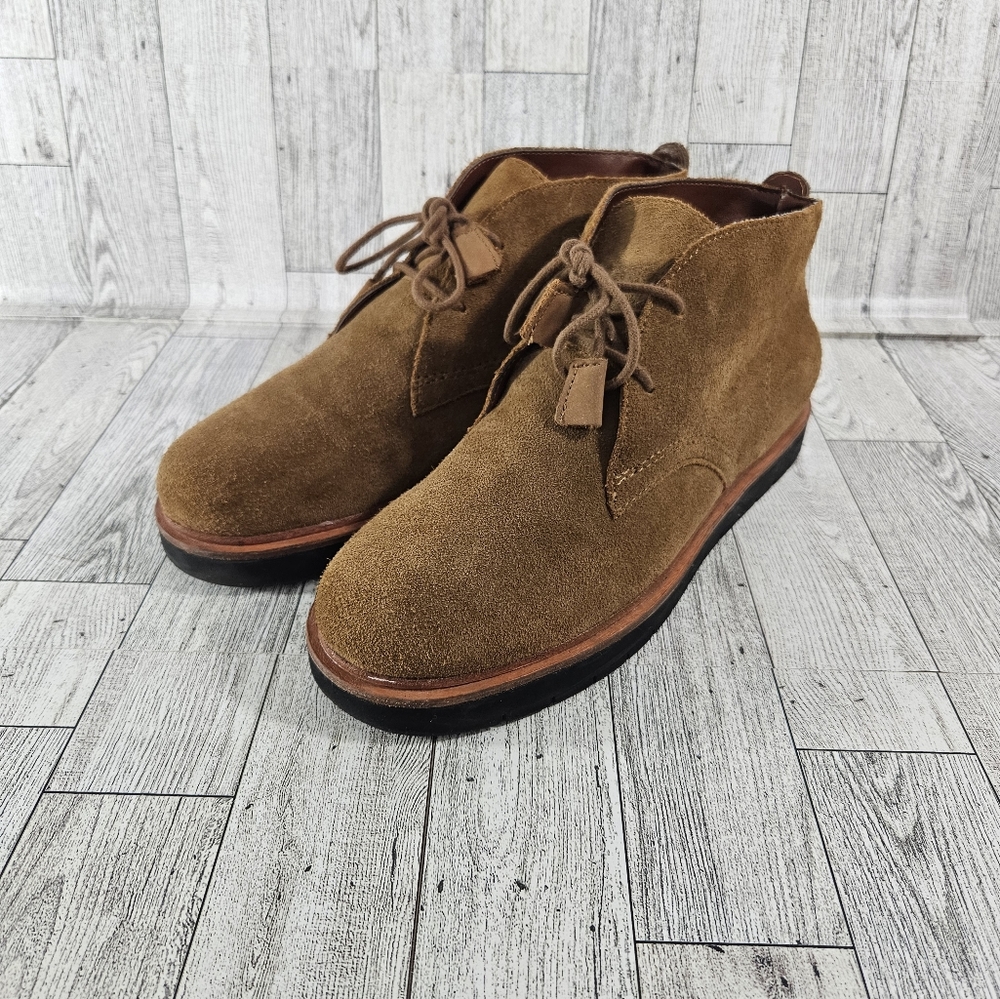 MIA Heritage Women's Camryn Chukka Boot Size 6.5 Tan Brown Suede Desert Lace Up